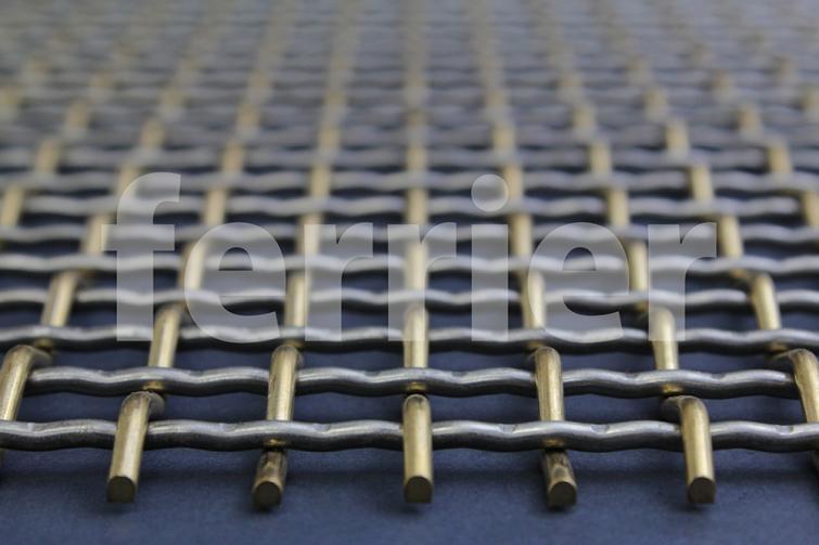 Ferrier Design weavemesh
Pattern: Miscela 2 x 2 
Materials: C220 Bronze & 304 Stainless steel 